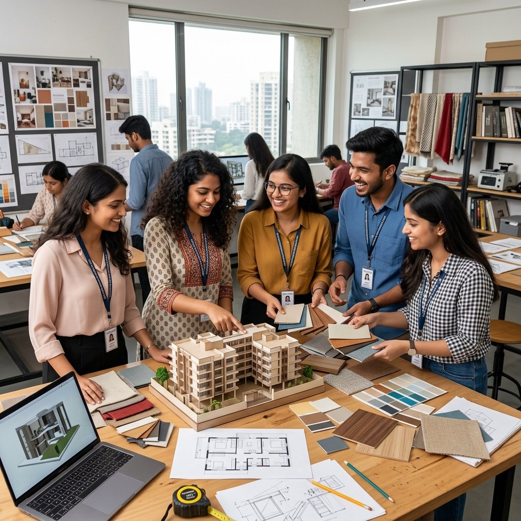Interior Design Course in Vapi Students and Studio